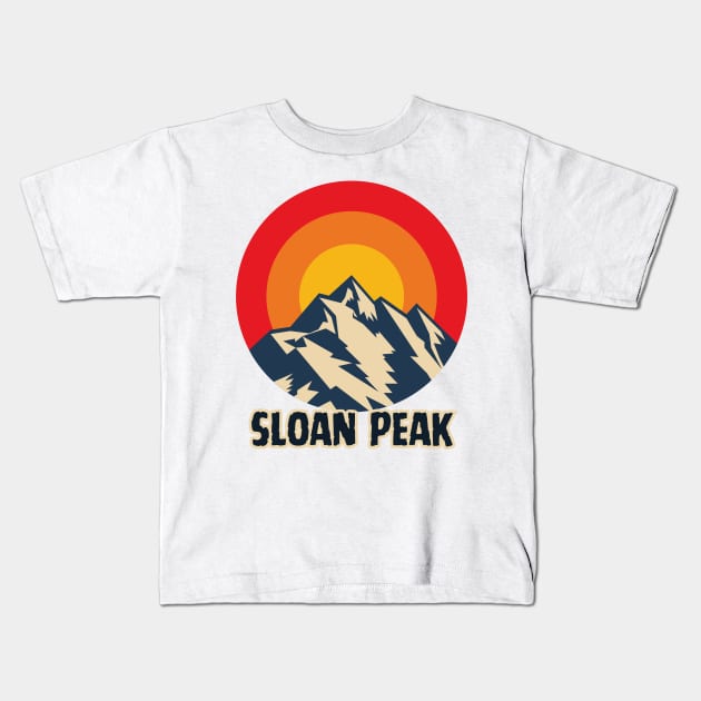 Sloan Peak Kids T-Shirt by Canada Cities